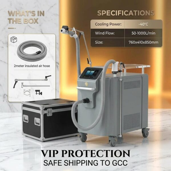 Professional Skin Cooling System - CoolWave BSC9 Advanced -40°C Cryo-Therapy for Aesthetic Procedures