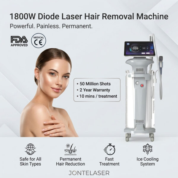 Professional Diode Laser Hair Removal Machine for Medical Aesthetic Clinics | JONTELASER